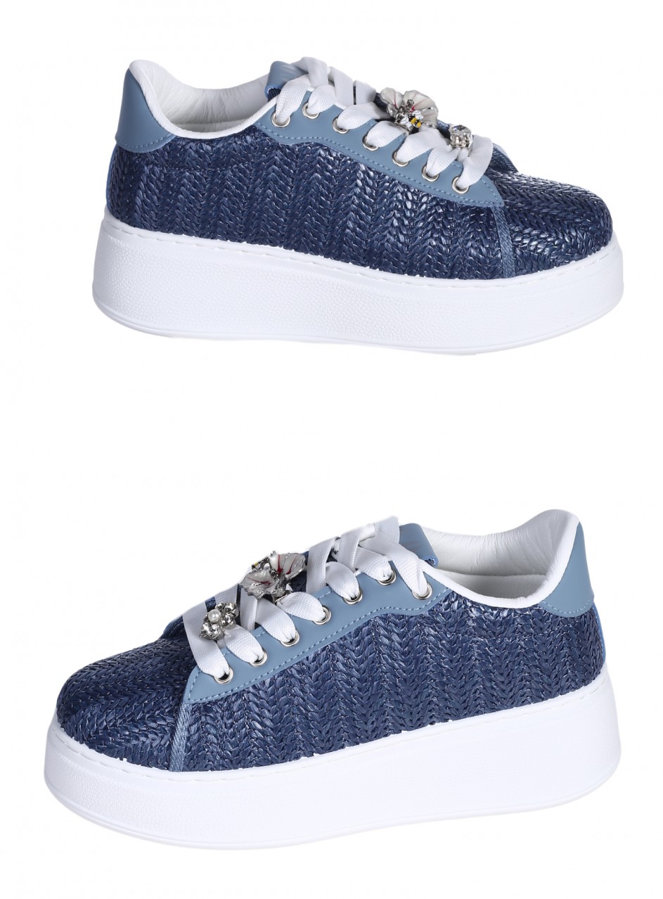 Ежедневни дамски обувки в синьо 3U-26068 blue