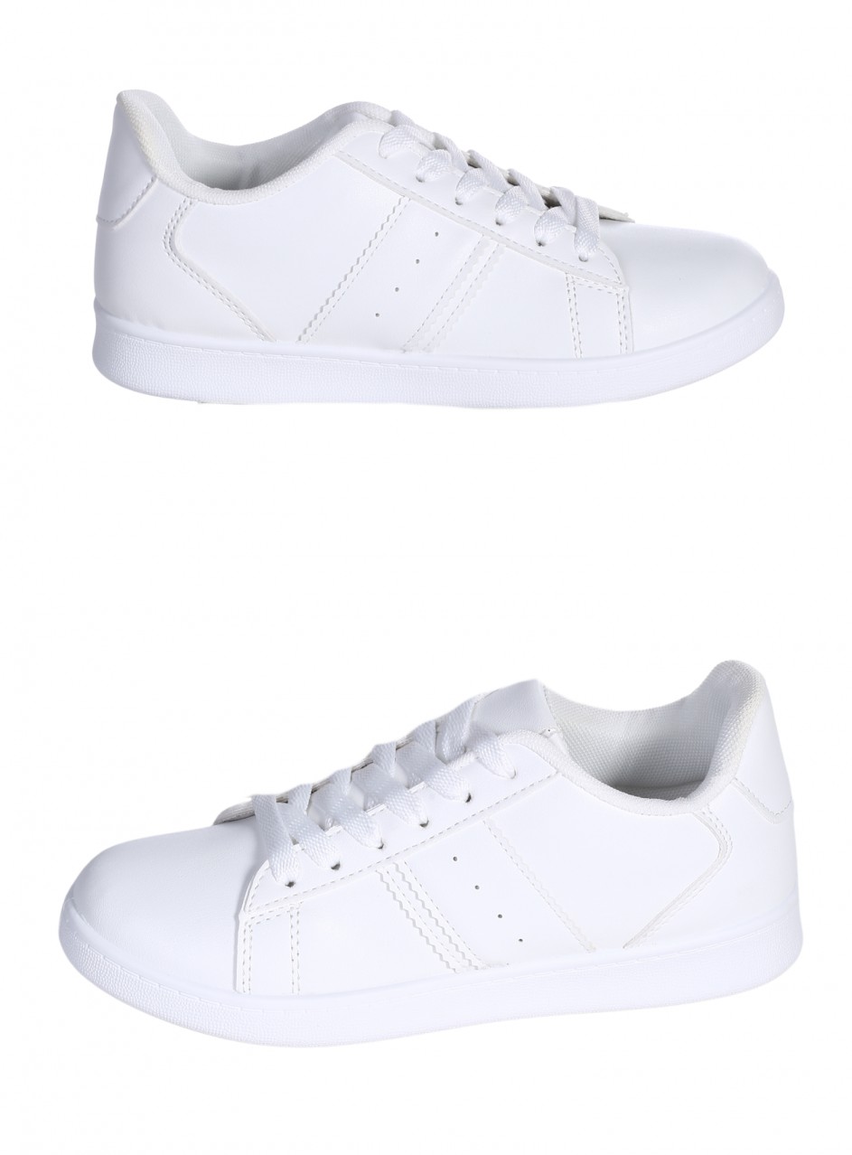 Ежедневни дамски обувки в бяло 3U-26070 all white