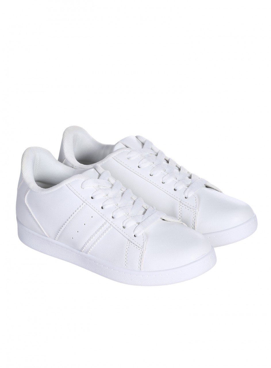 Ежедневни дамски обувки в бяло 3U-26070 all white