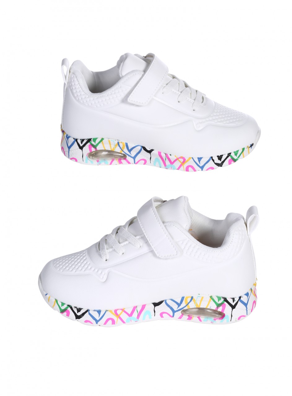 Ежедневни детски обувки в бяло 18U-26073 white