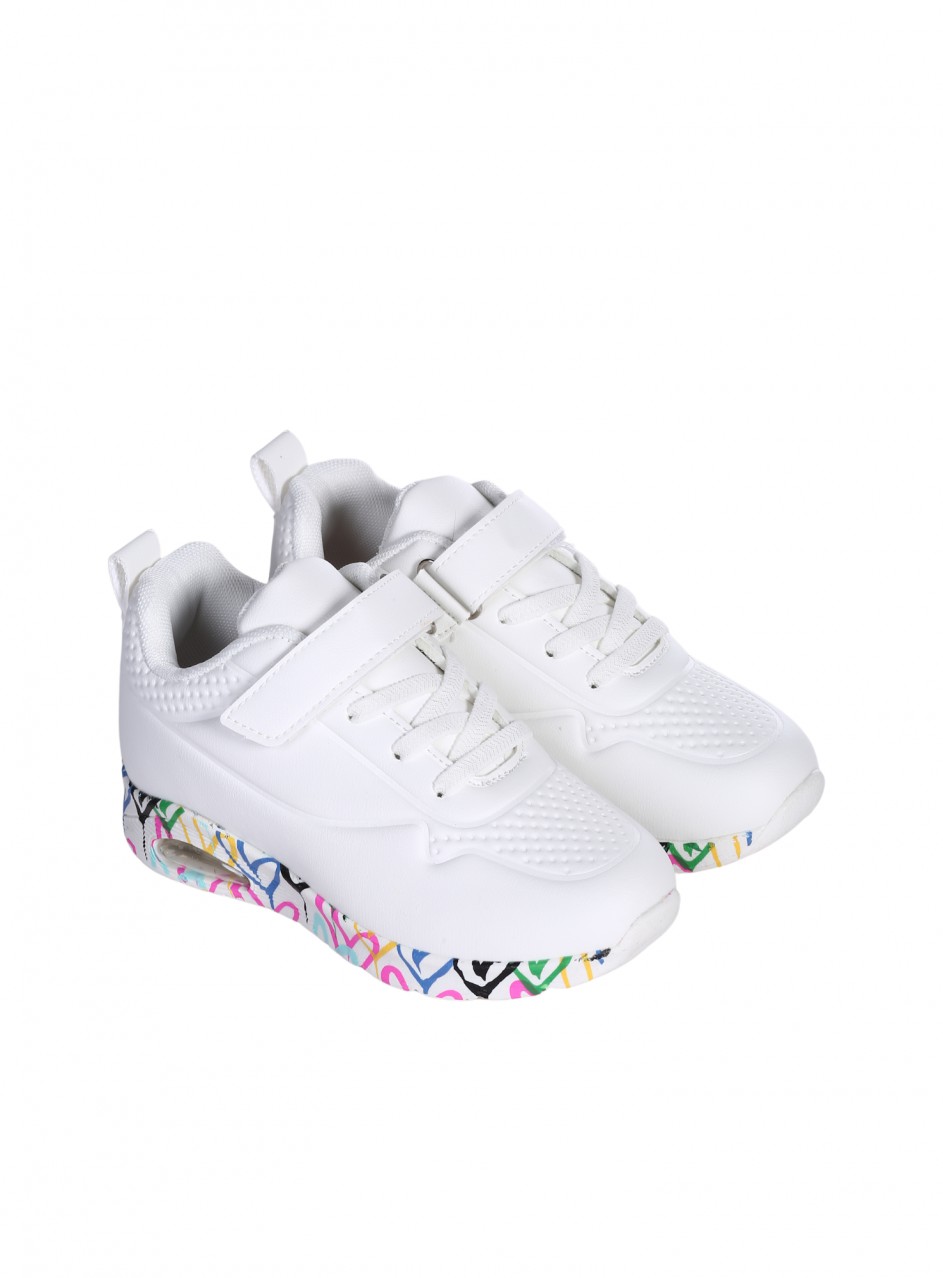 Ежедневни детски обувки в бяло 18U-26073 white