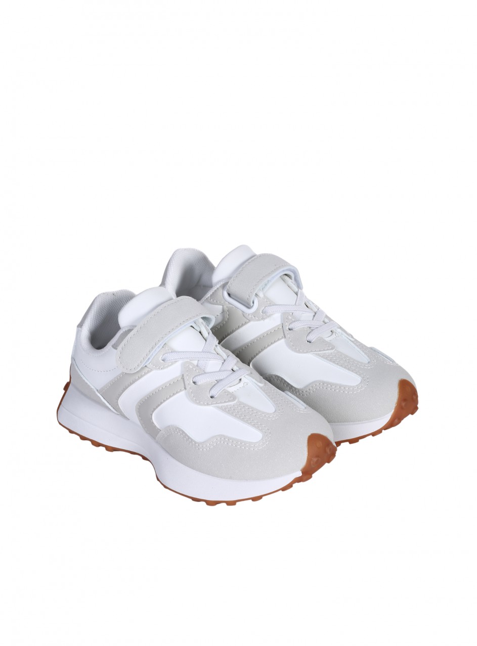 Ежедневни детски обувки в сиво/бял цвят 18U-26074 grey