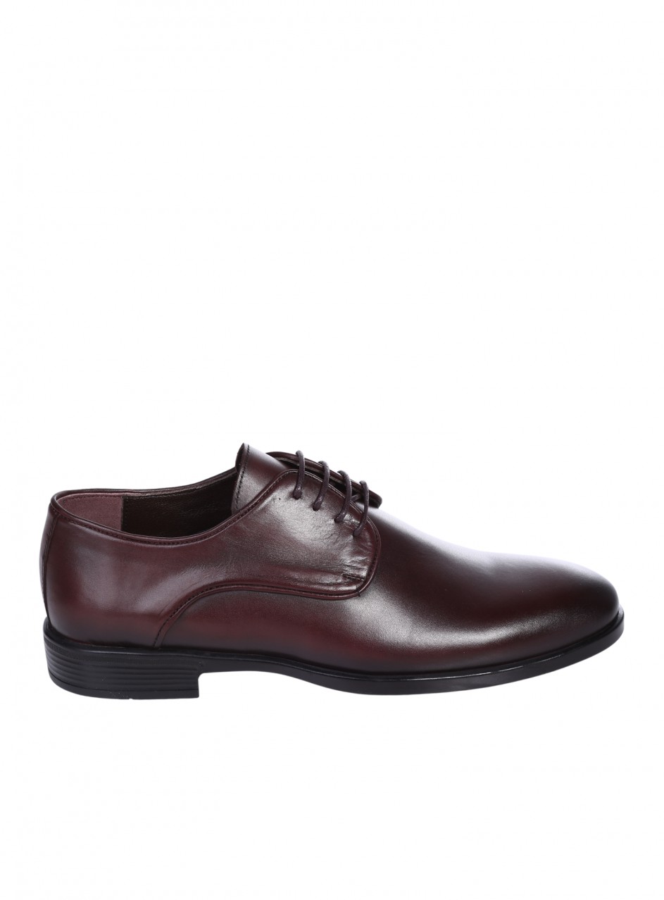 Eлегантни мъжки обувки от естесвена кожа в кафяво 7AT-26280 brown