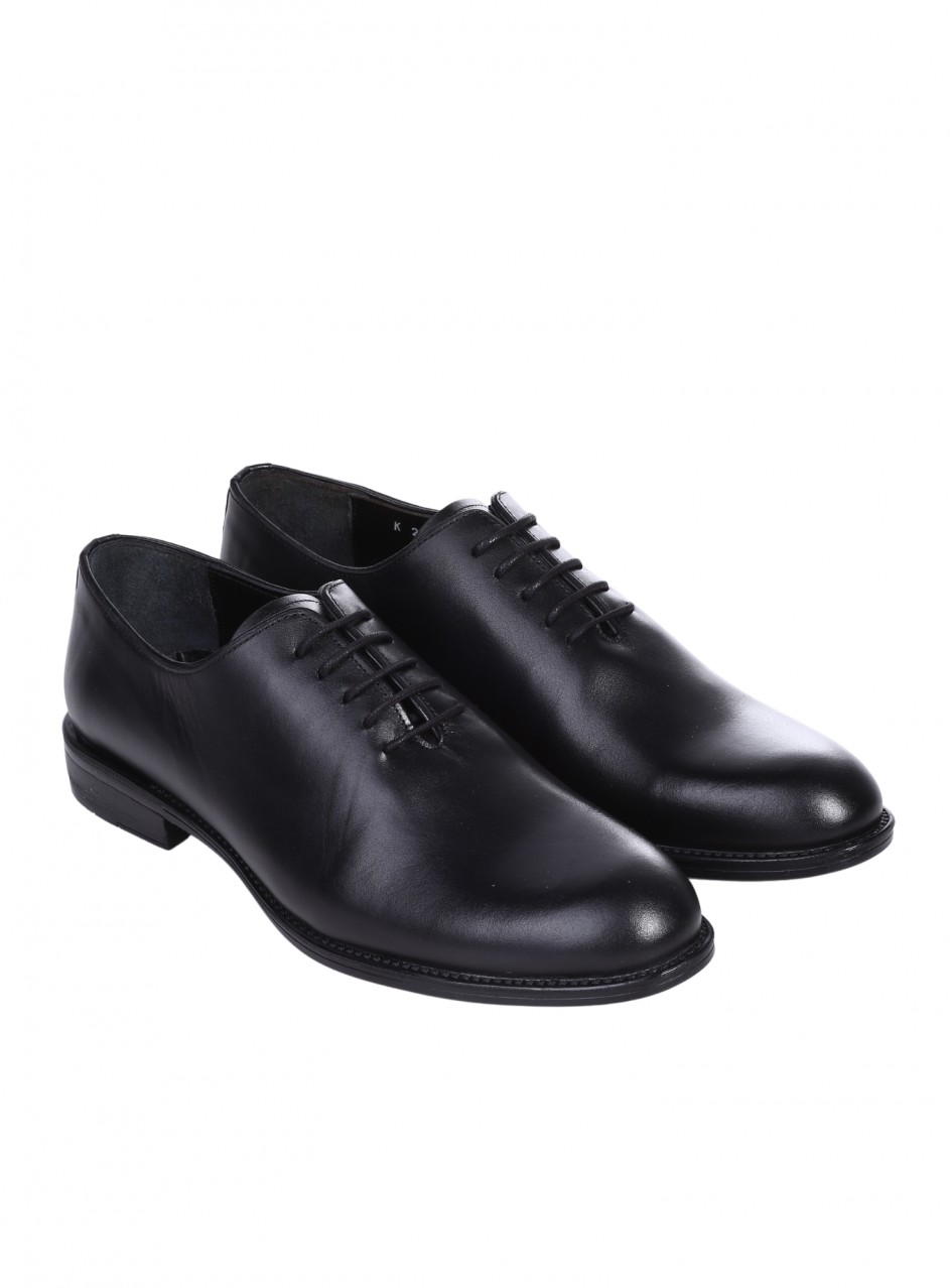 Eлегантни мъжки обувки от естесвена кожа в черно 7AT-26286 black