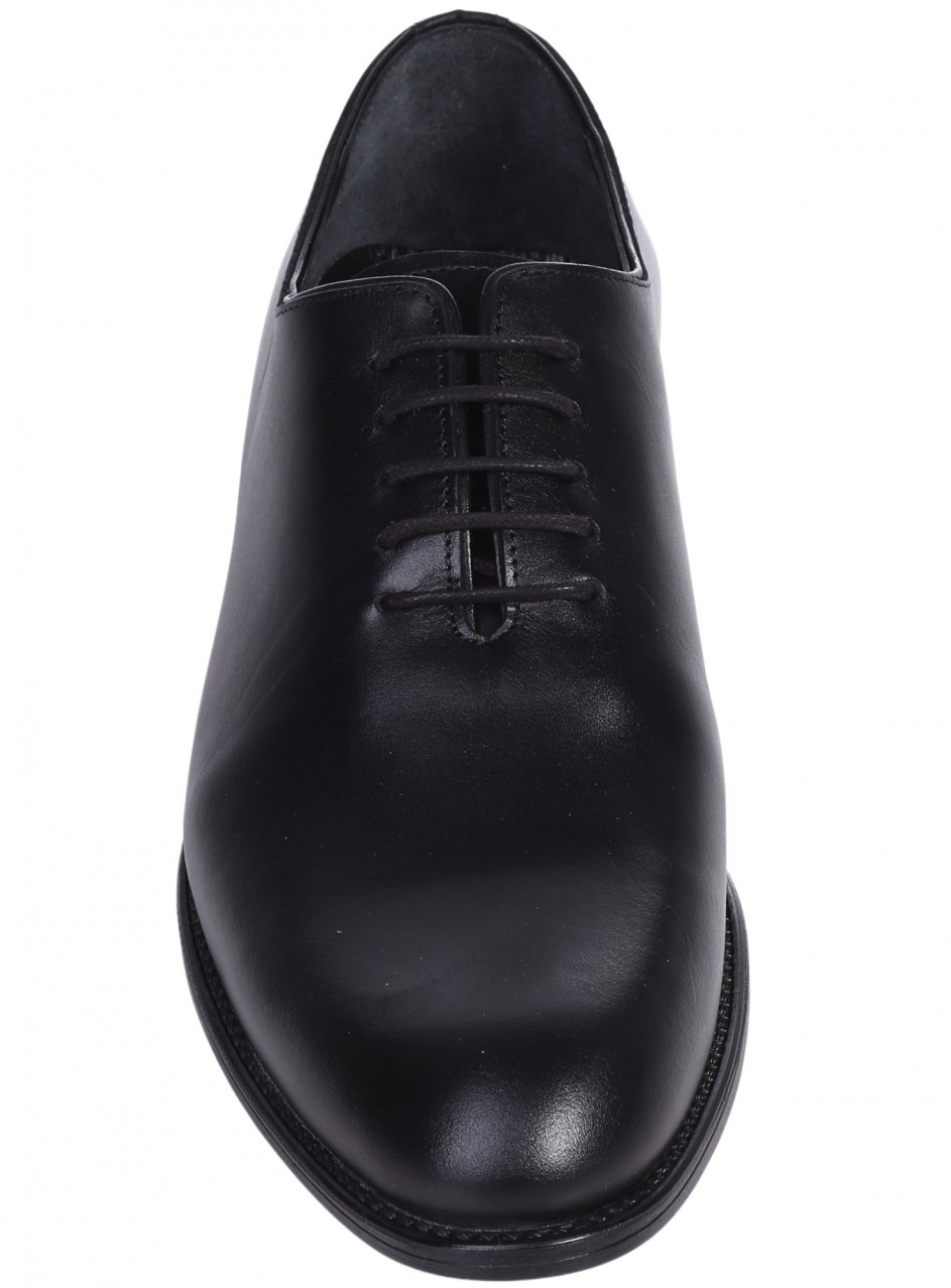 Eлегантни мъжки обувки от естесвена кожа в черно 7AT-26286 black