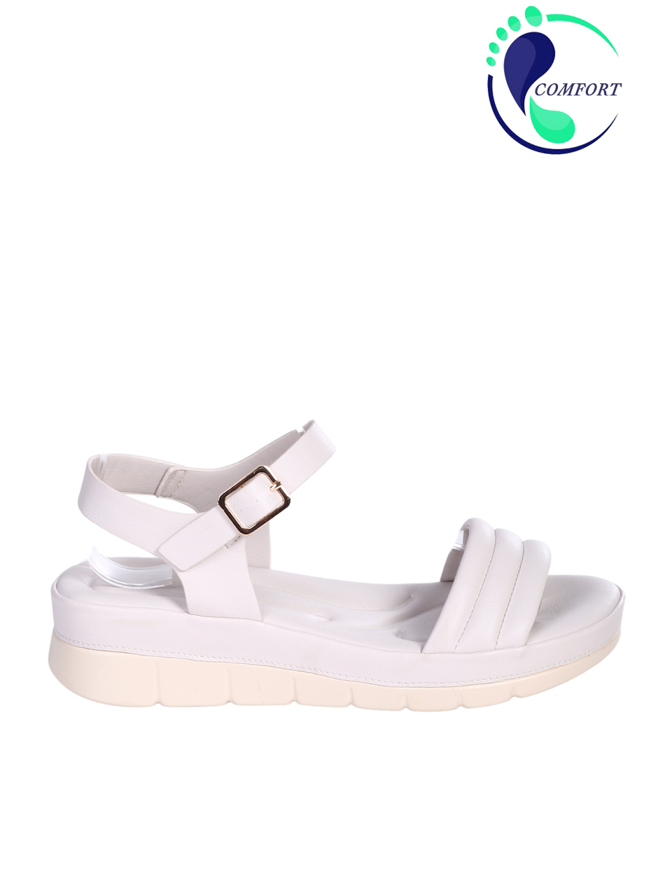 Ежедневни дамски сандали в бяло 4H-26093 off white