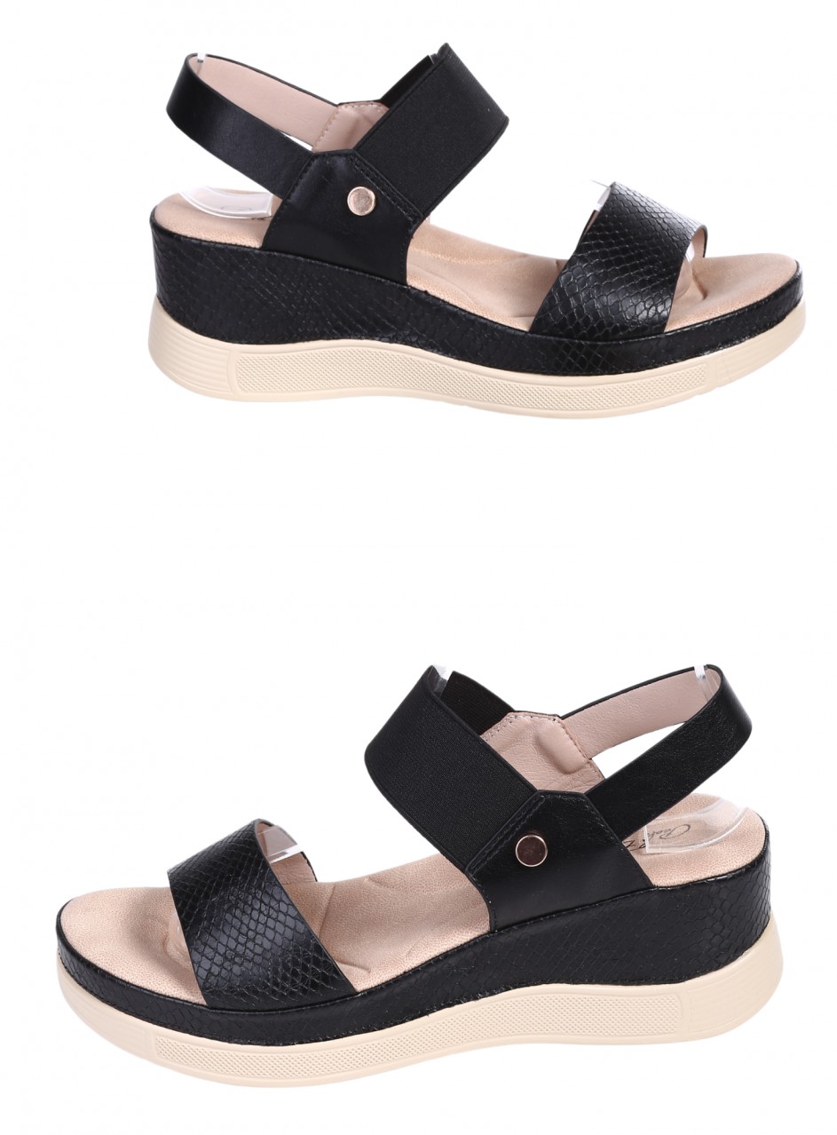 Ежедневни дамски сандали в черен цвят 4H-26111 black
