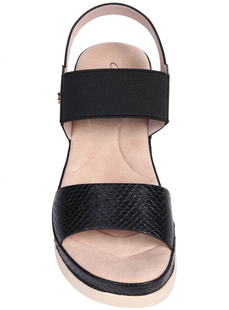 Ежедневни дамски сандали в черен цвят 4H-26111 black