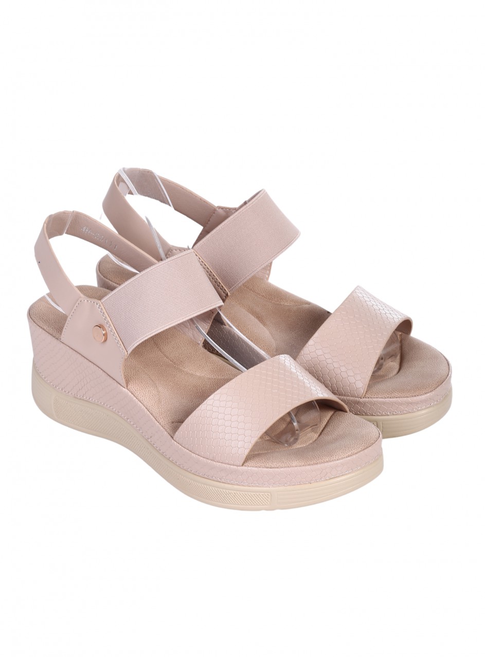 Ежедневни дамски сандали в бежов цвят 4H-26111 beige