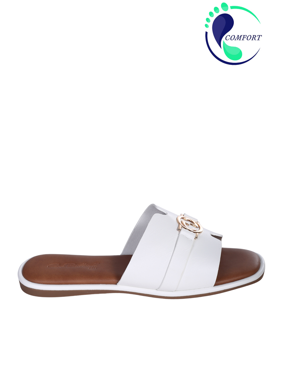 Ежедневни дамски чехли в бяло 5H-26098 white