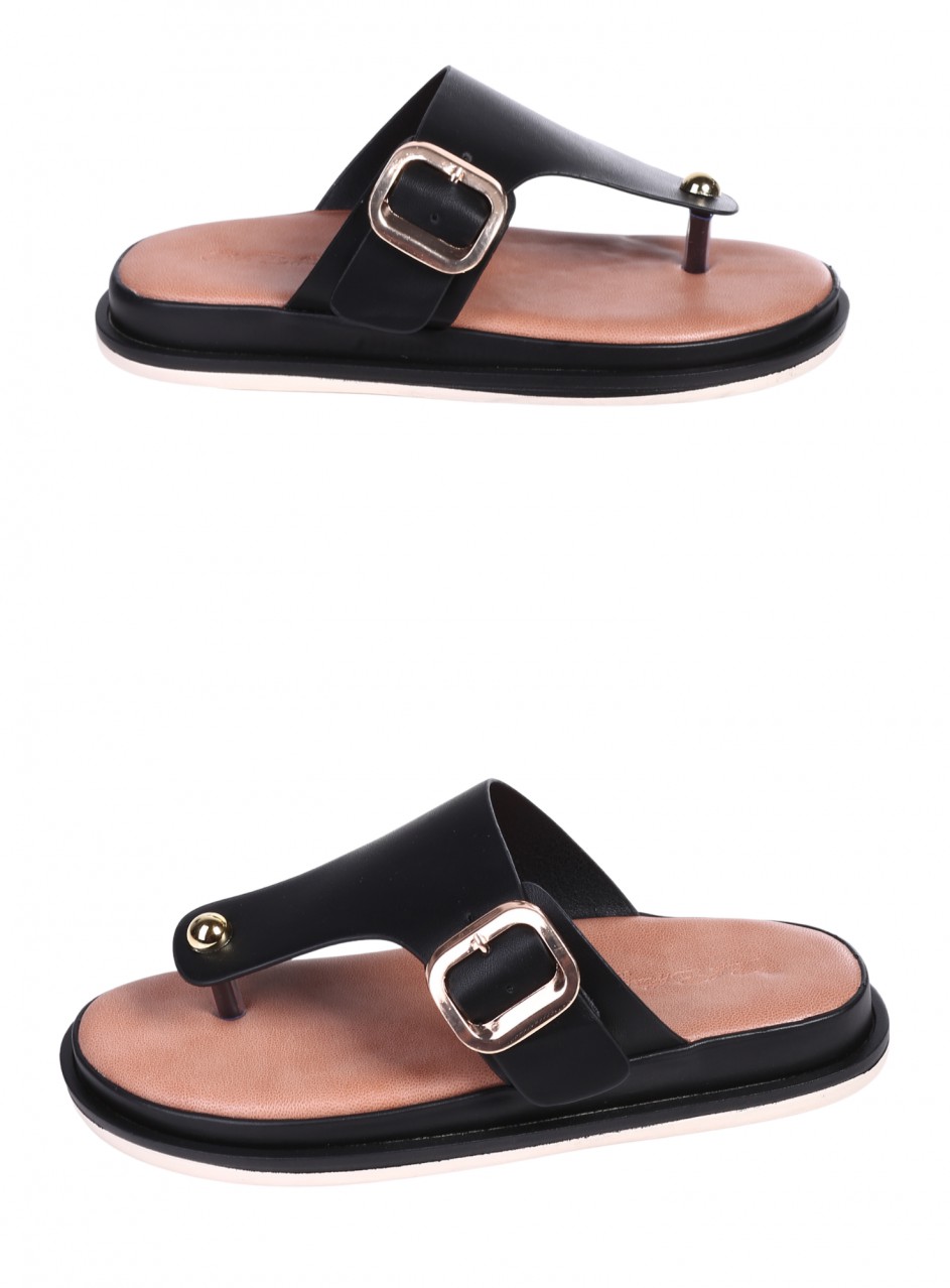 Ежедневни дамски чехли в черно 5H-26110 black