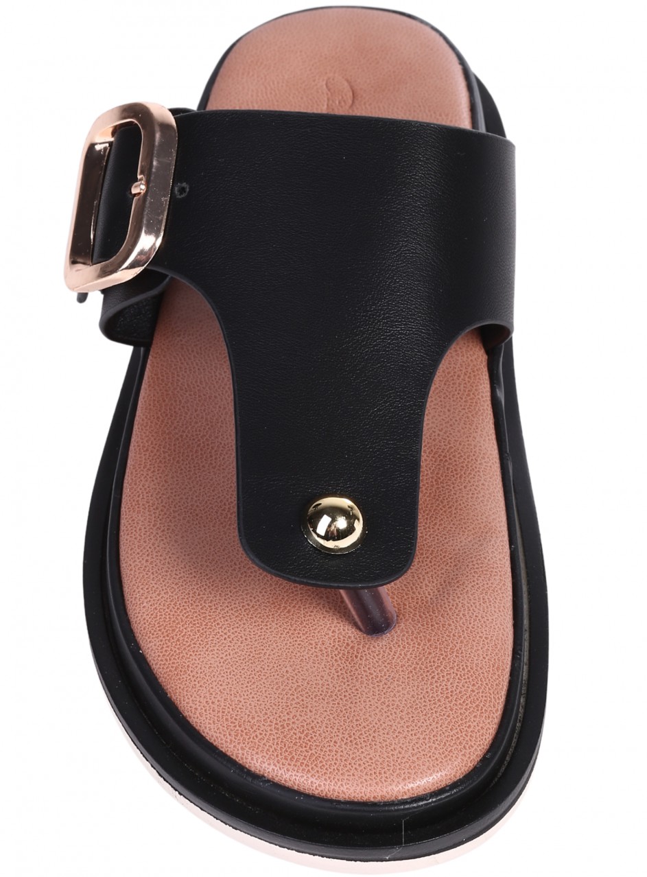 Ежедневни дамски чехли в черно 5H-26110 black