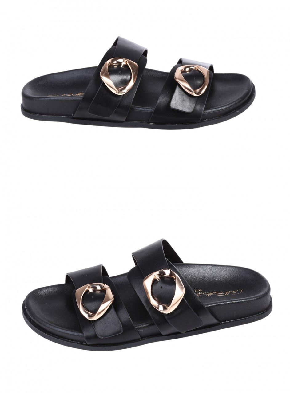 Ежедневни дамски чехли в черно 5H-26115 black