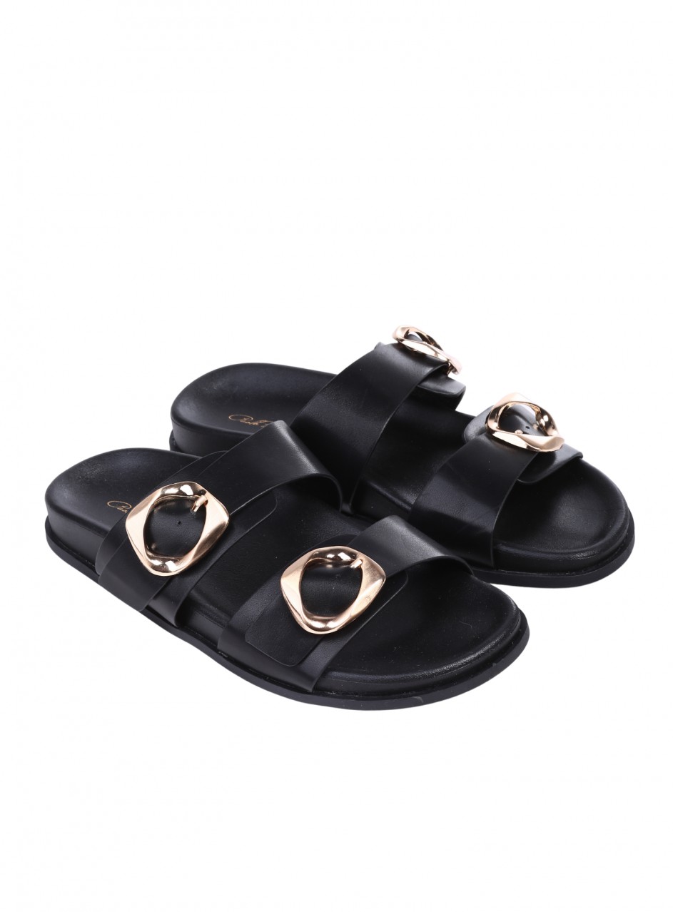 Ежедневни дамски чехли в черно 5H-26115 black