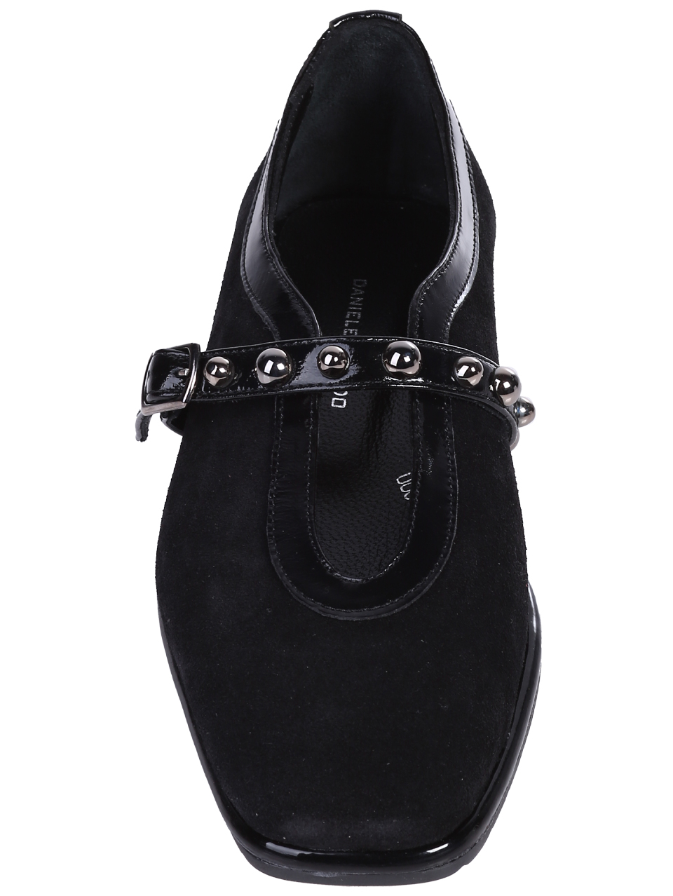 Ежедневни дамски обувки, от естествен велур в черно 3AT-26266 black