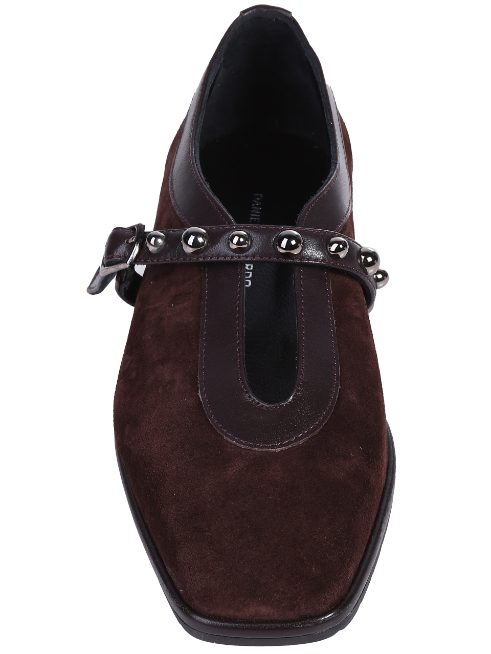 Ежедневни дамски обувки, от естествен велур в кафяво 3AT-26266 brown