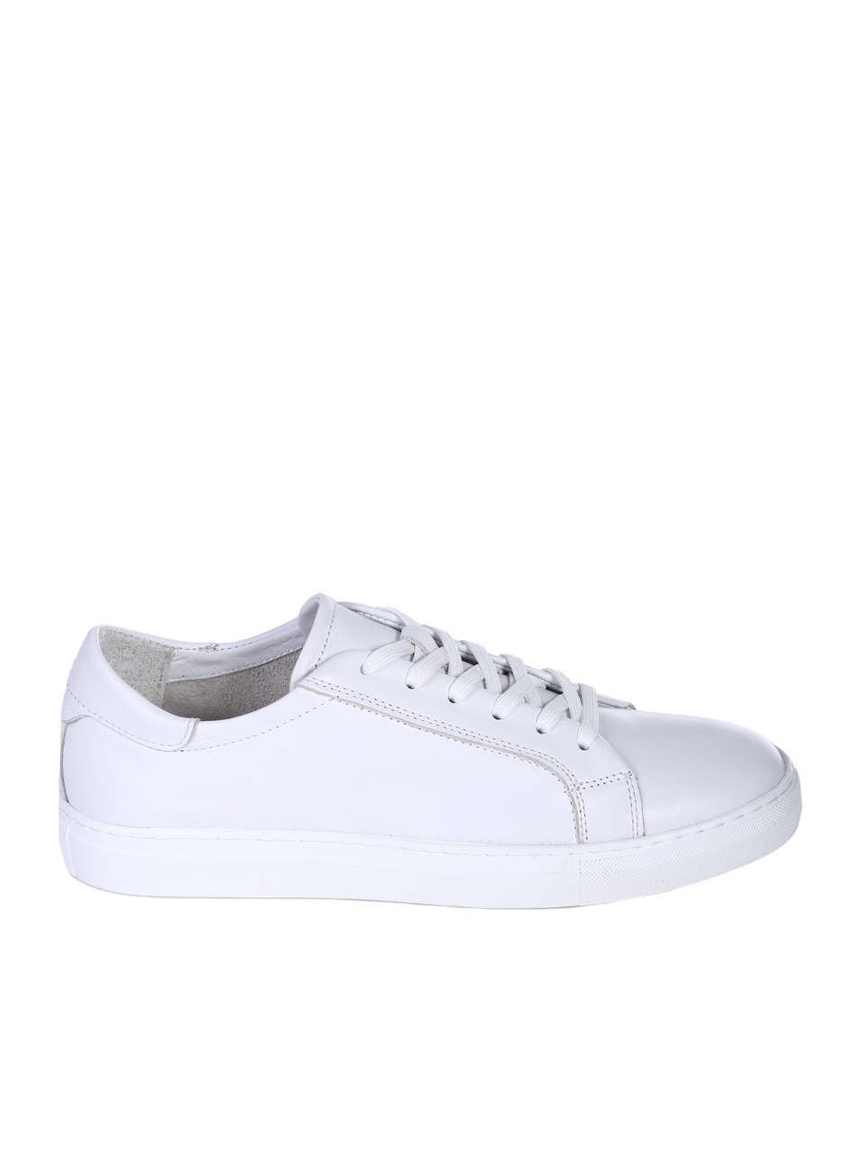 Ежедневни мъжки обувки от естествена кожа в бяло 7AT-26297(25352) white