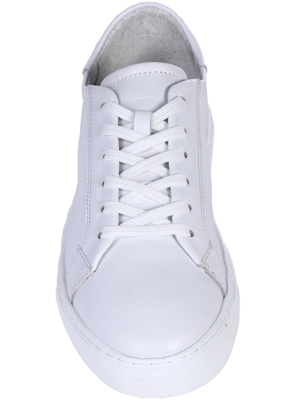 Ежедневни мъжки обувки от естествена кожа в бяло 7AT-26297(25352) white