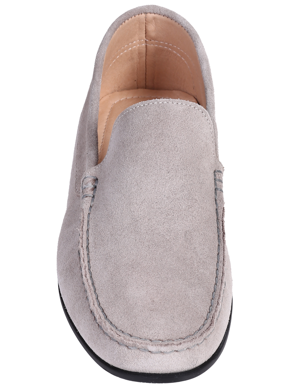 Ежедневни мъжки обувки от естествен велур в сиво 7AT-26299 minsk su