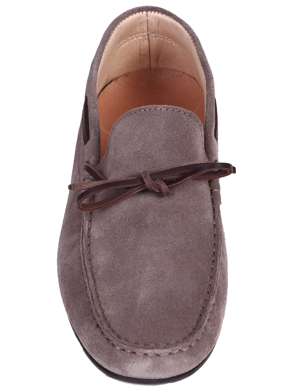 Ежедневни мъжки обувки от естествен велур в сиво 7AT-26301(25359) matilda