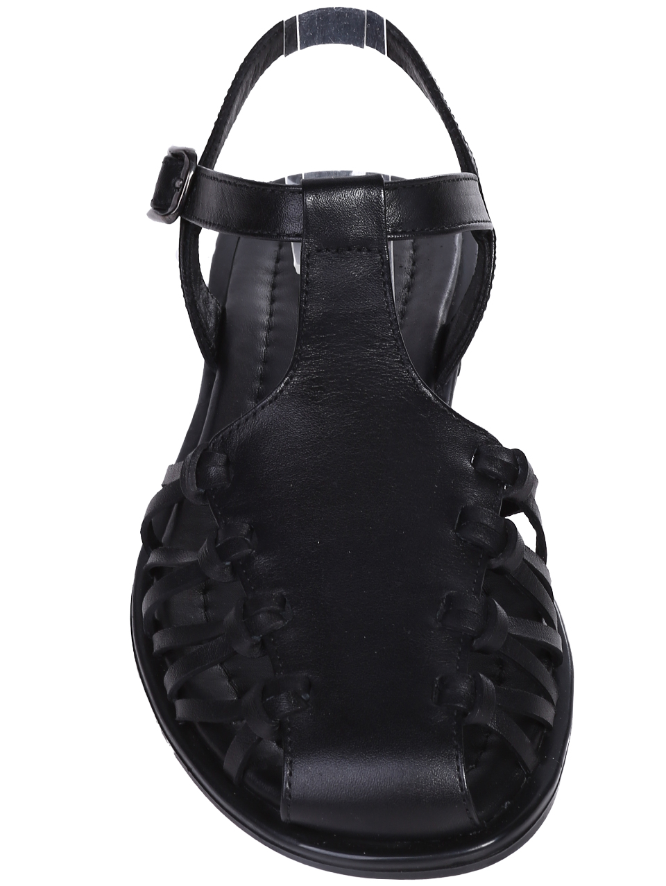 Ежедневни дамски сандали от естествена кожа в черно 4AT-26243 black