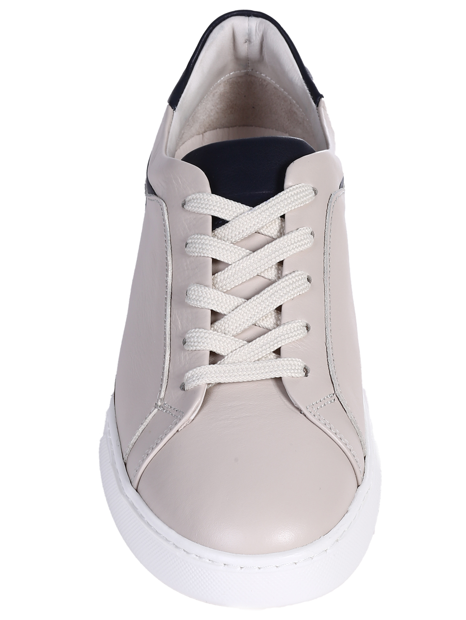 Ежедневни мъжки обувки от естествена кожа в бежово 7AT-26304 beige