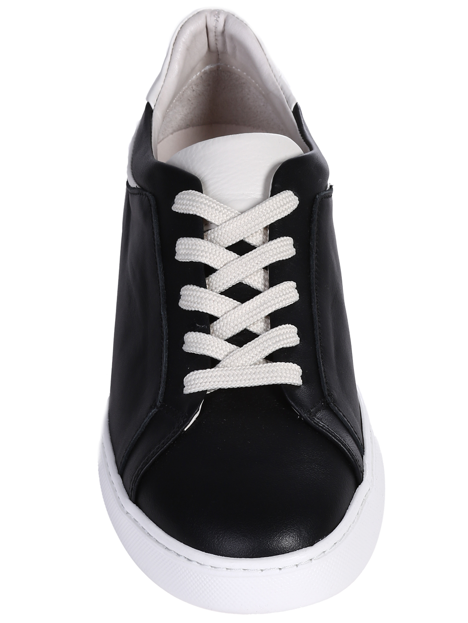 Ежедневни мъжки обувки от естествена кожа в черно 7AT-26304 black