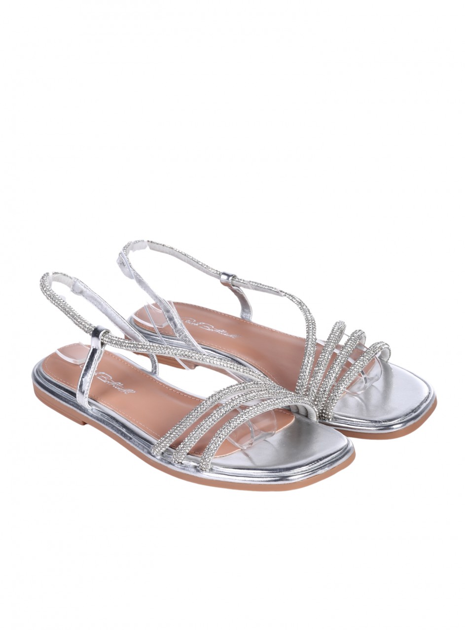 Ежедневни дамски сандали в сребристо 4M-26050 silver