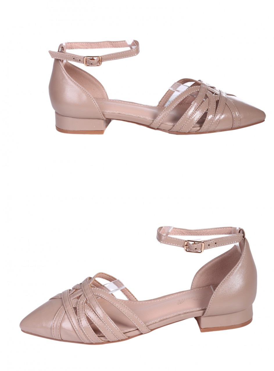 Ежедневни дамски обувки в бежово 3M-26057 beige