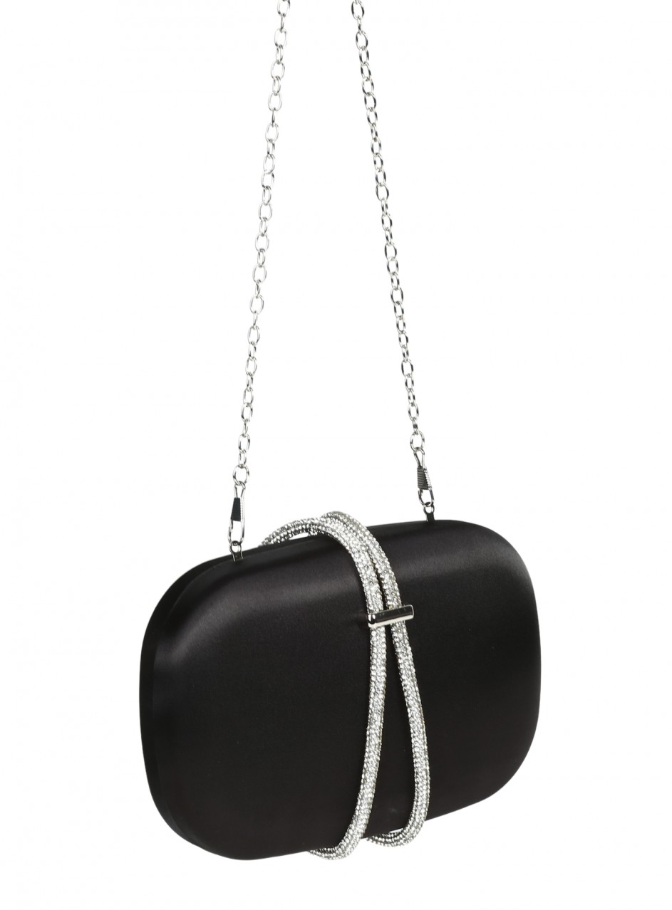 Елегантна дамска чанта,тип клъч, в черно 9AG-26140 black