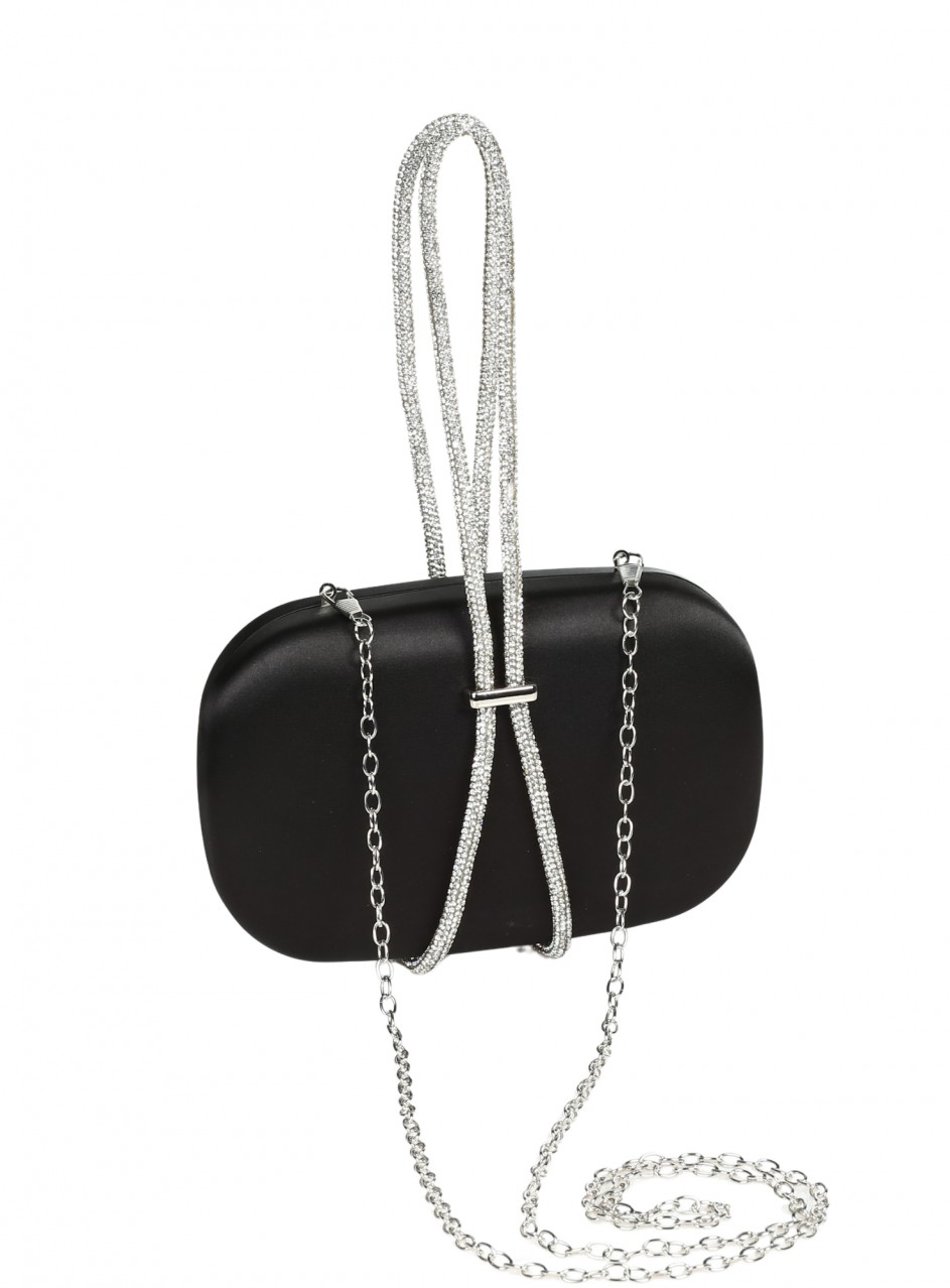 Елегантна дамска чанта,тип клъч, в черно 9AG-26140 black