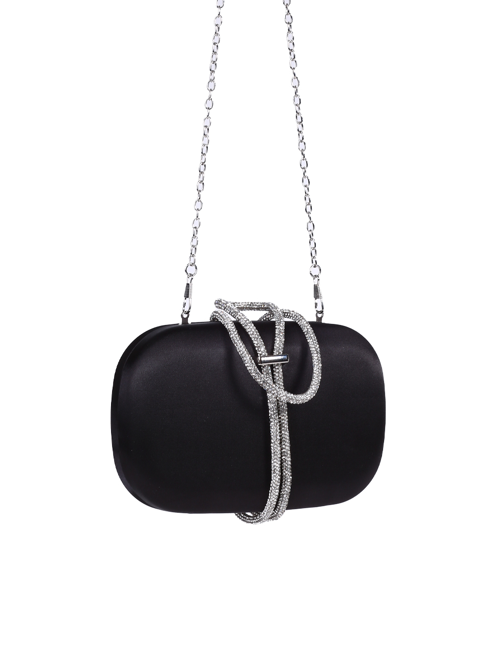 Елегантна дамска чанта,тип клъч, в черно 9AG-26140 black 