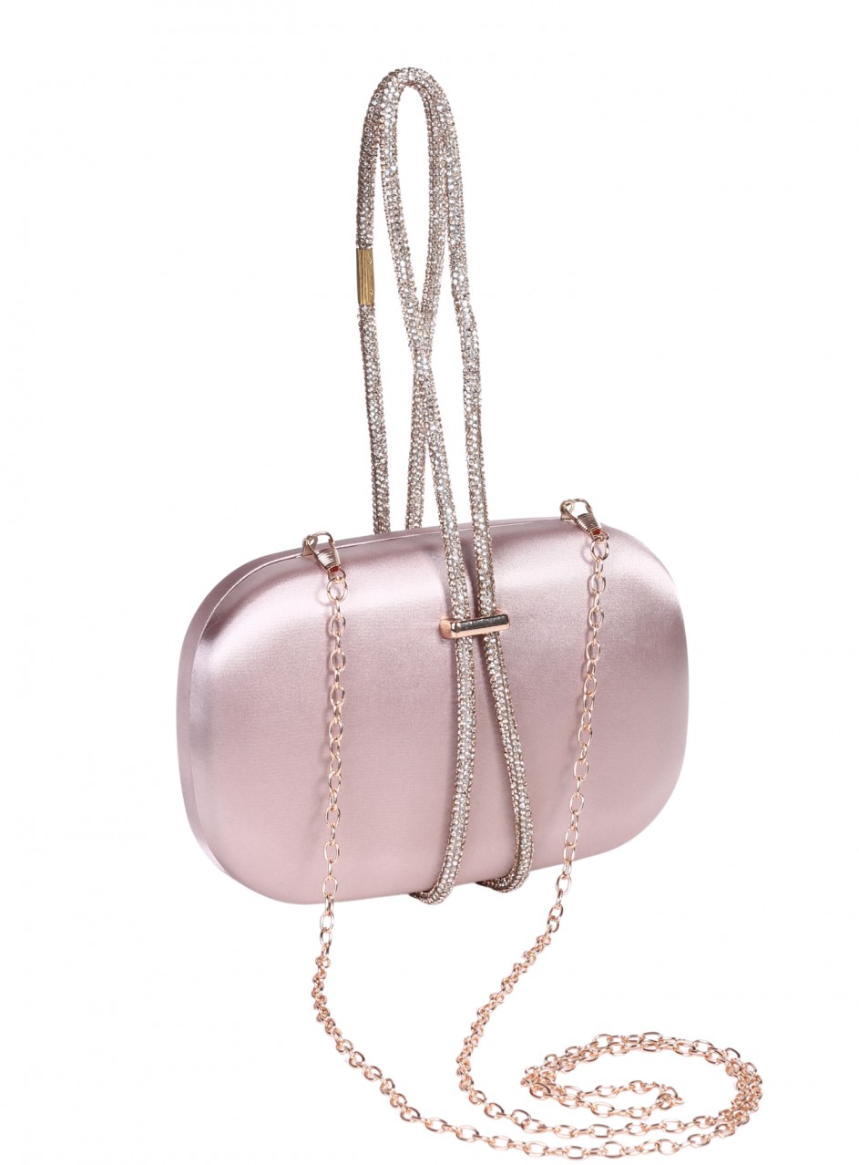 Елегантна дамска чанта, в цвят шампанско 9AG-26140 champagne