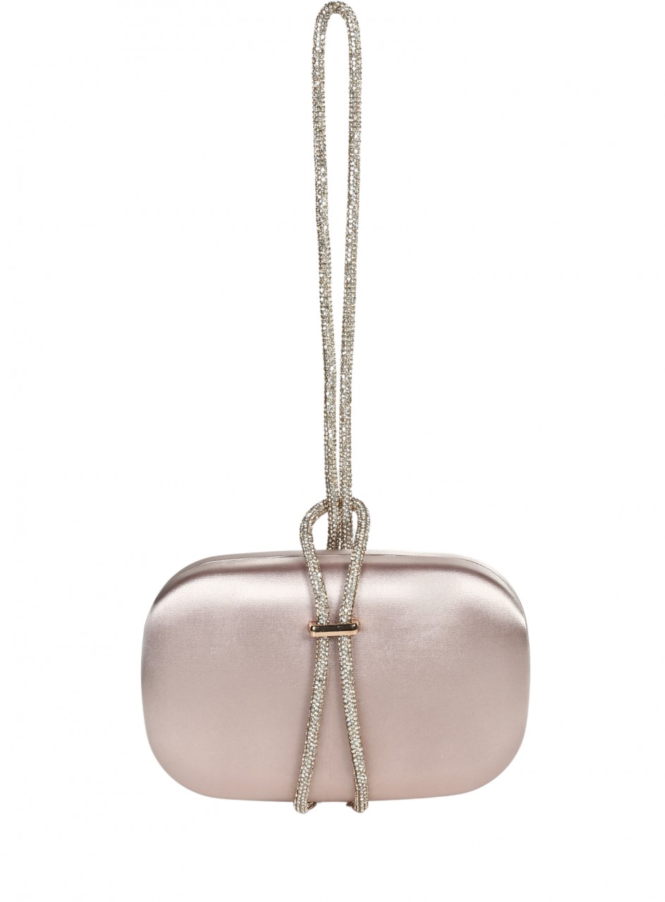 Елегантна дамска чанта,тип клъч, в цвят шампанско 9AG-26140 champagne