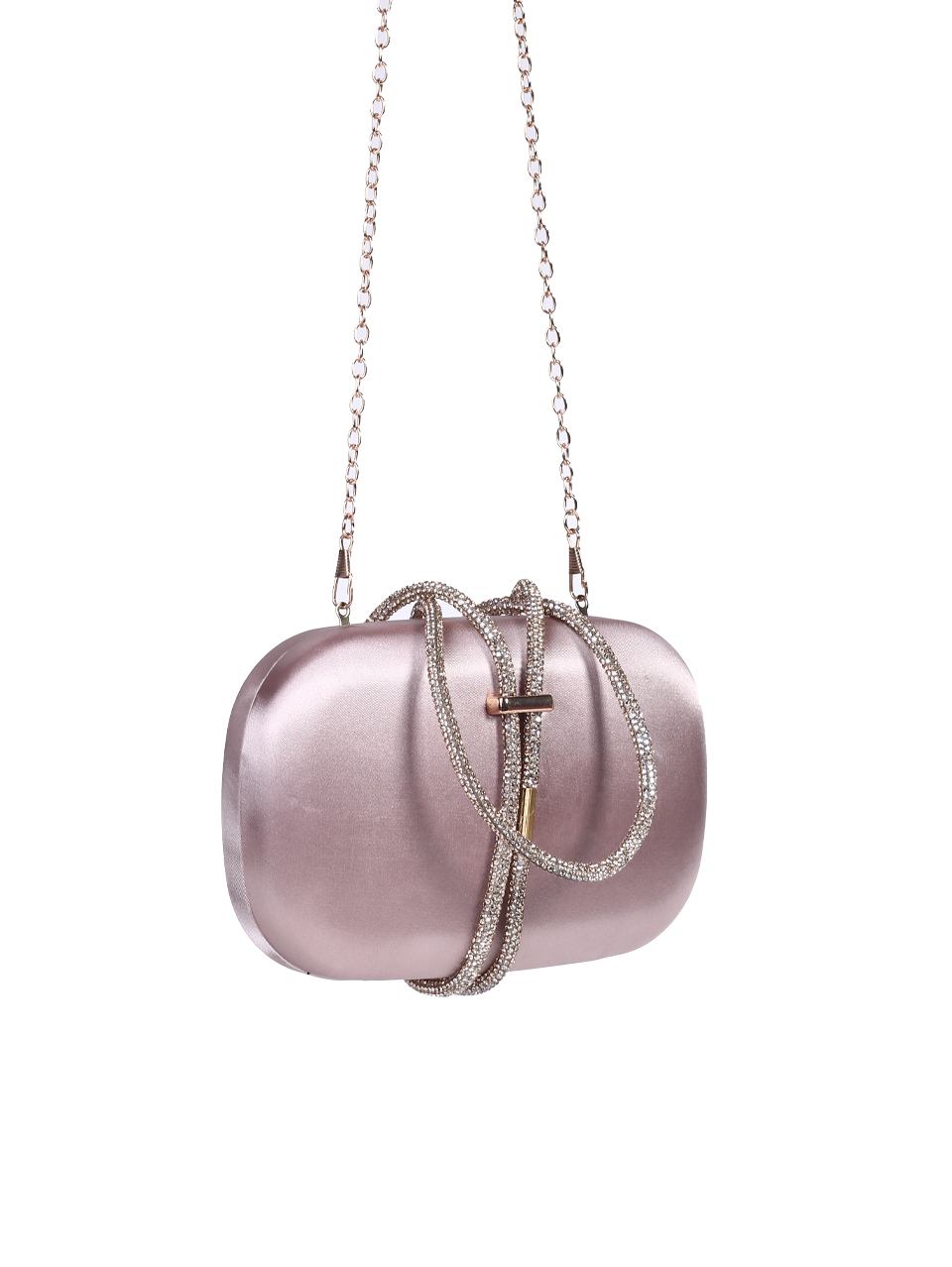 Елегантна дамска чанта,тип клъч, в цвят шампанско 9AG-26140 champagne