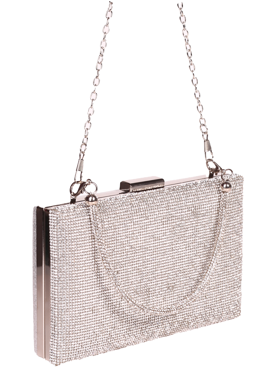 Елегантна дамска чанта, в сребристо 9AG-26141(24135) silver