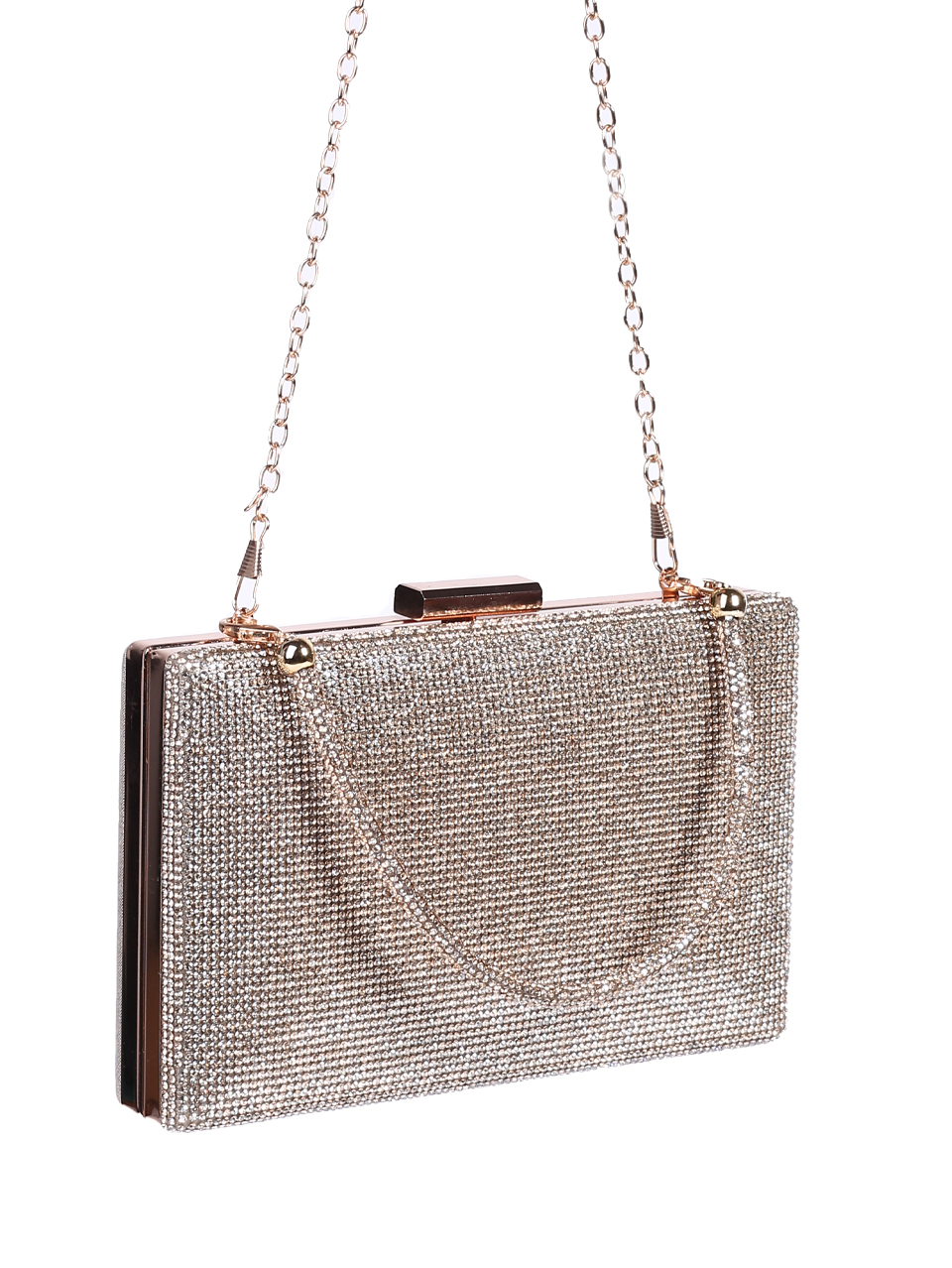 Елегантна дамска чанта, в златисто 9AG-26141 l.gold