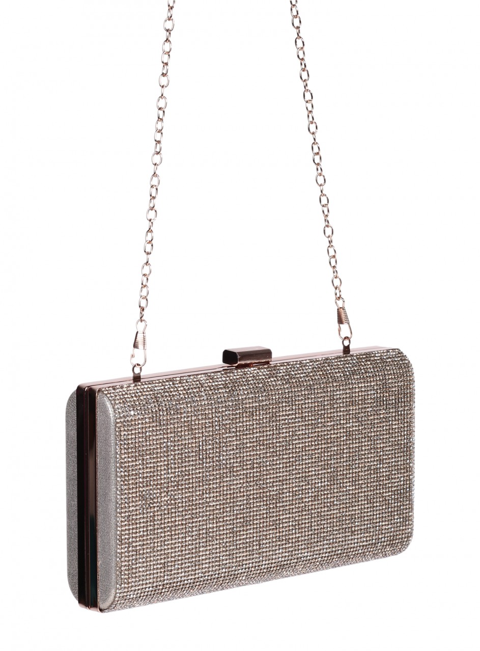 Елегантна дамска чанта, в златисто 9AG-26143 l.gold