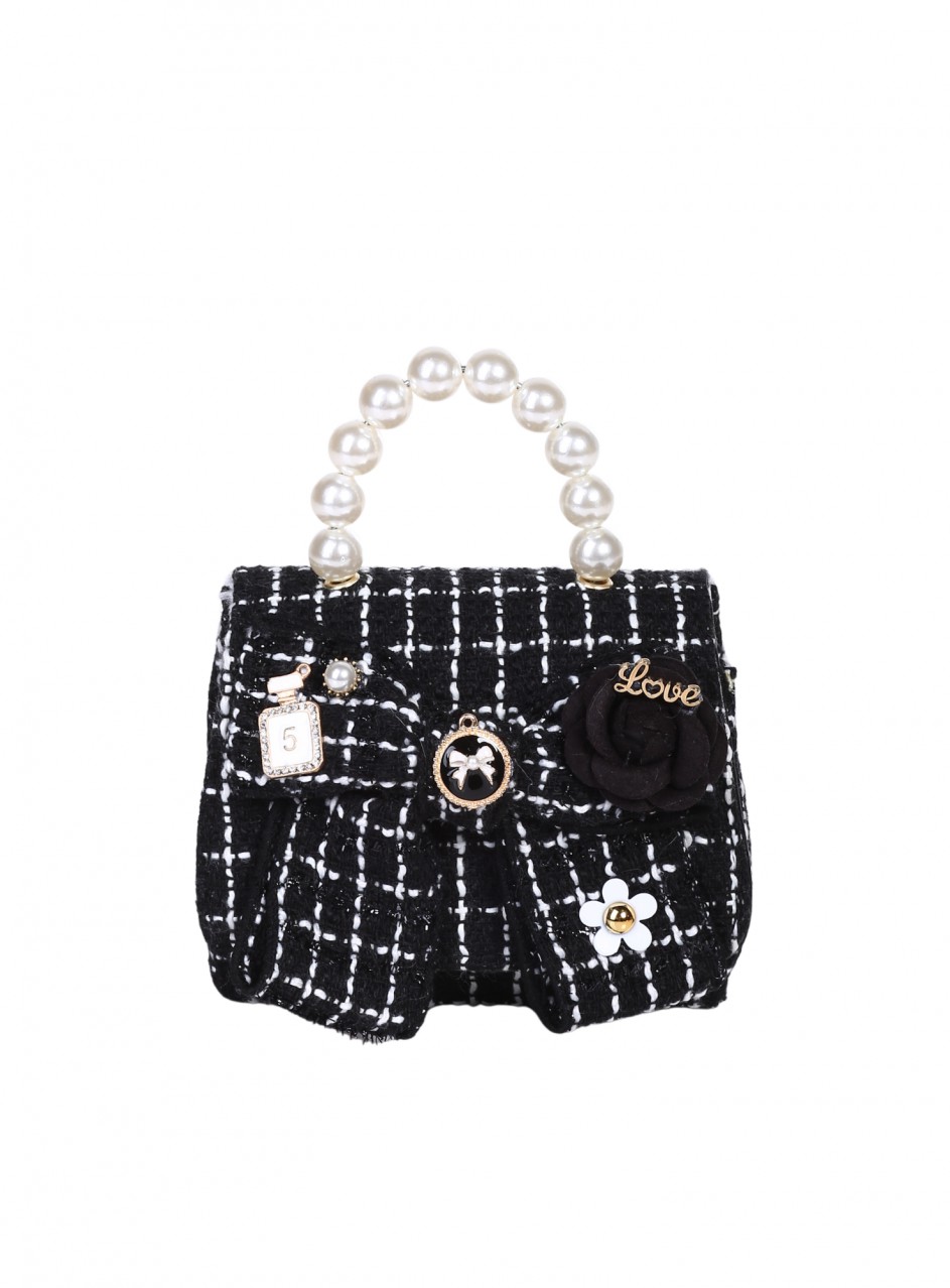 Елегантна мини чанта, в черно 9AG-26211 black