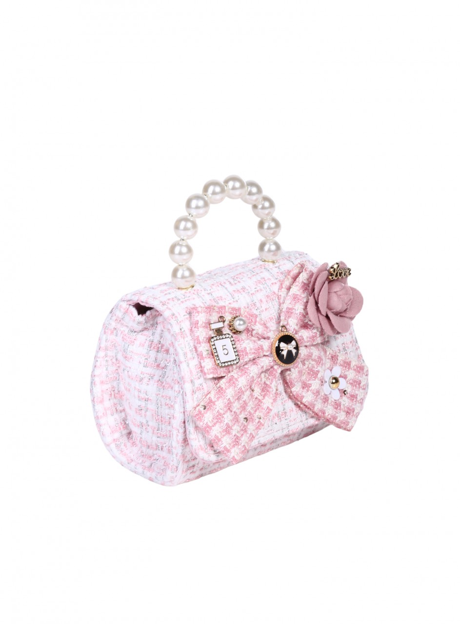 Елегантна мини чанта, в розово 9AG-26211 pink