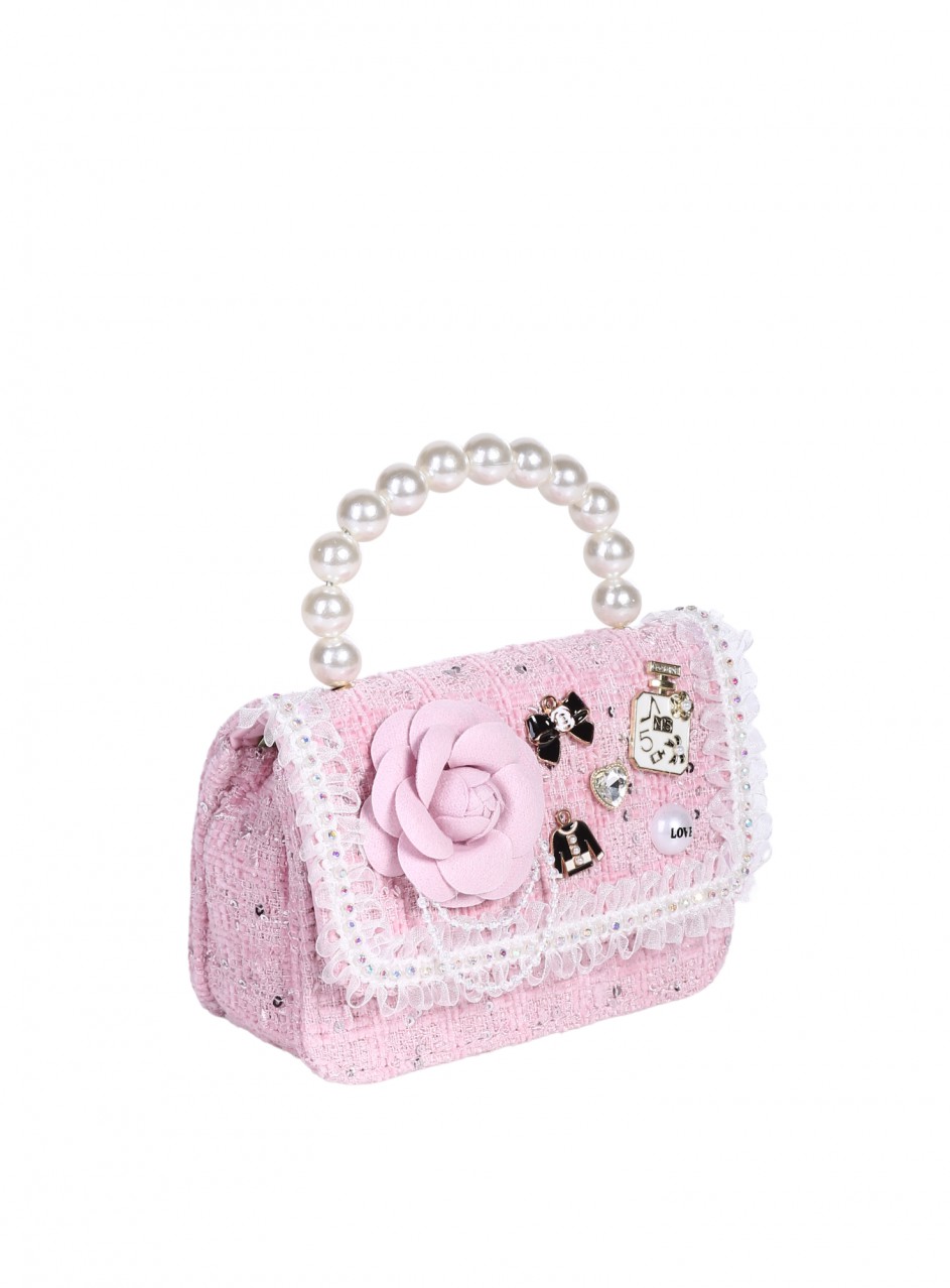 Елегантна мини чанта, в розово 9AG-26212 pink