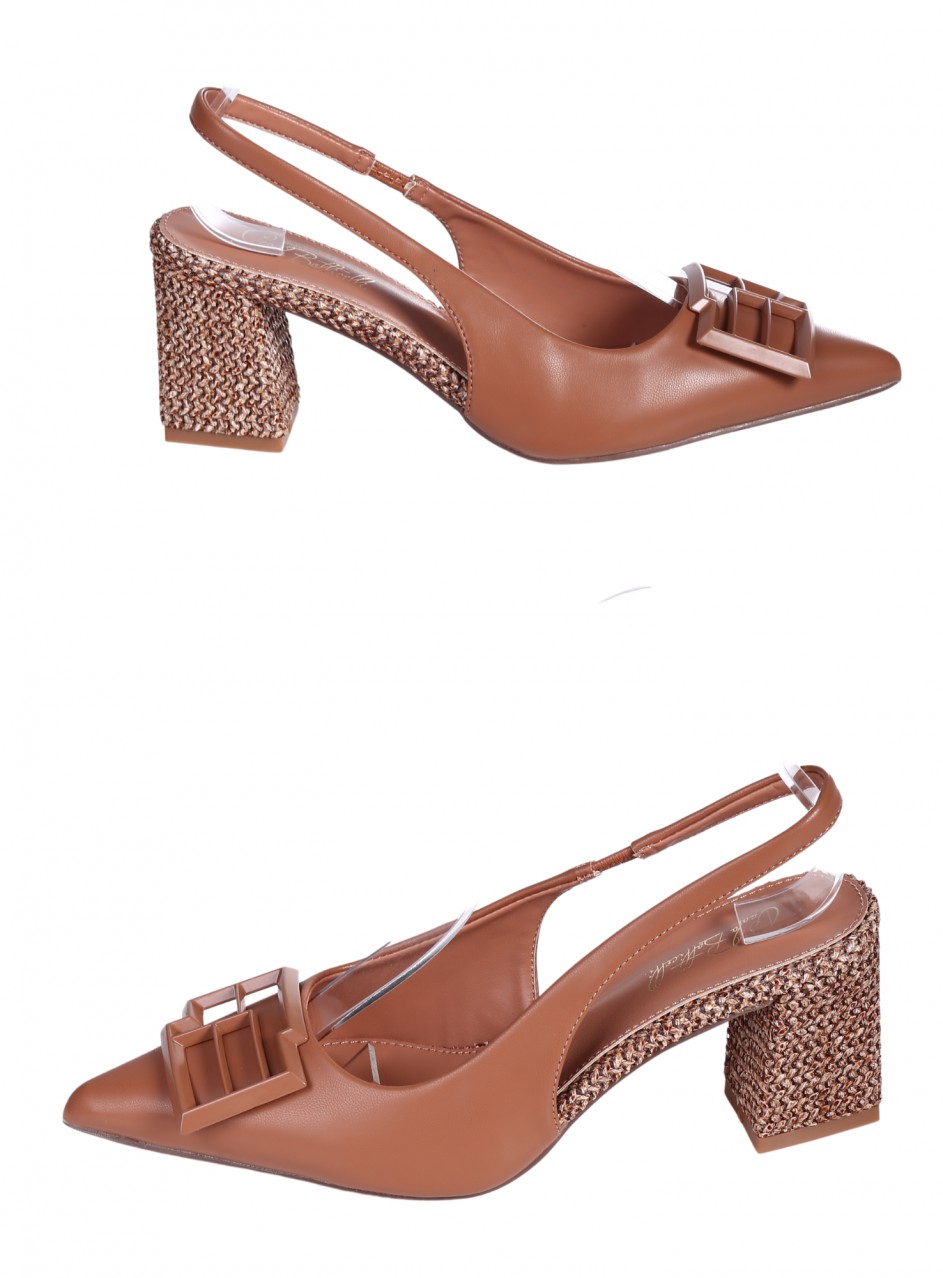 Елегантни дамски обувки в кафяво 3C-26043 brown