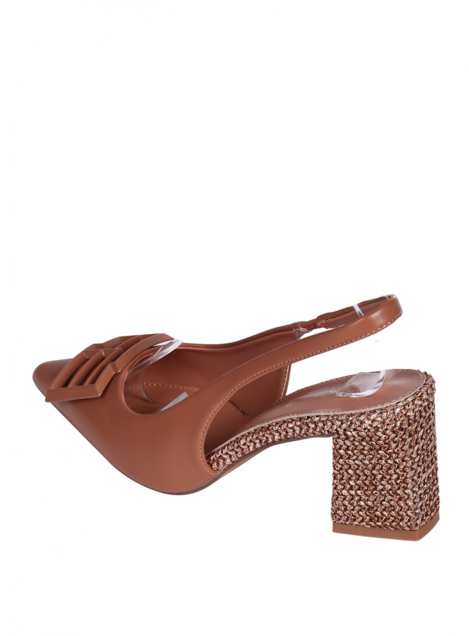 Елегантни дамски обувки в кафяво 3C-26043 brown