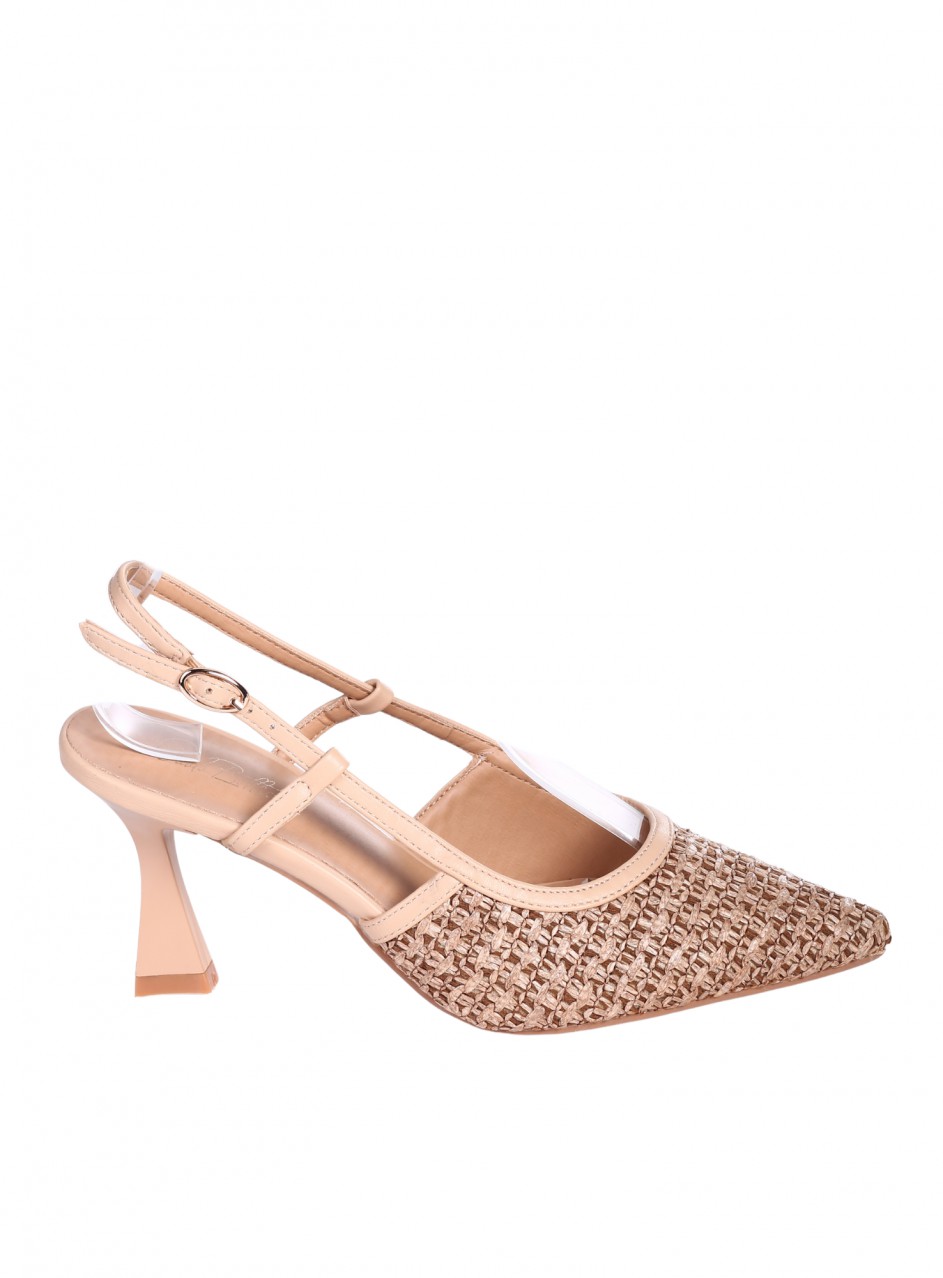 Елегантни дамски обувки в бежово 3C-26045 beige 