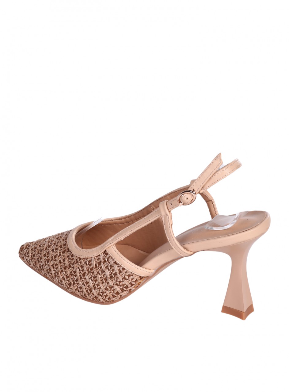 Елегантни дамски обувки в бежово 3C-26045 beige 