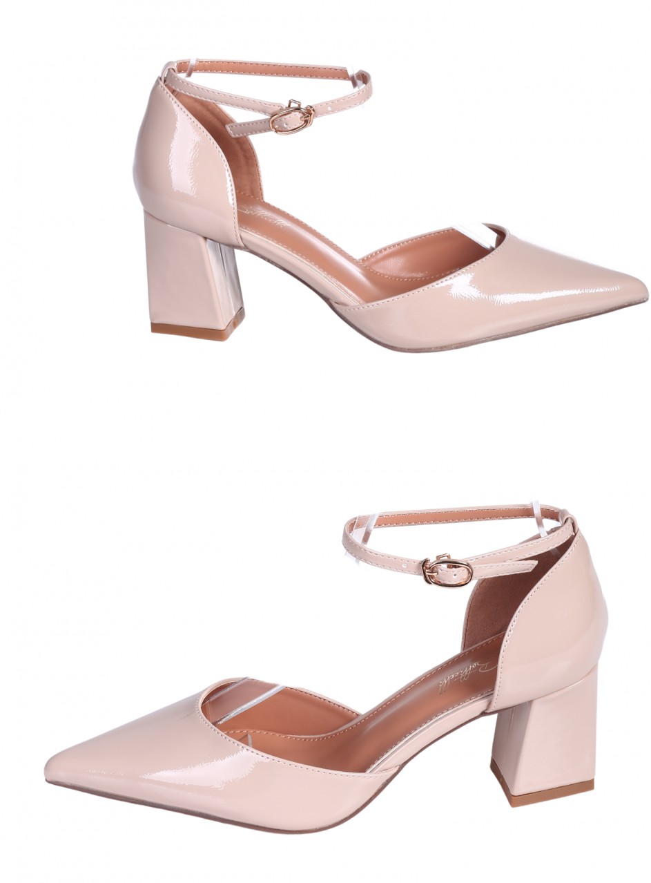 Елегантни дамски обувки в бежово 3C-26047 beige 