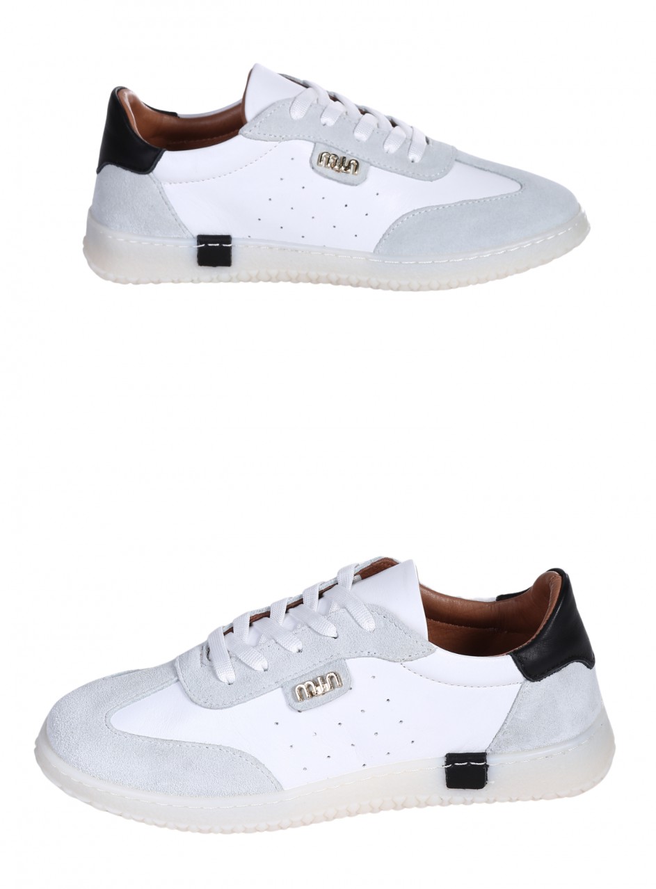 Ежедневни дамски обувки от естествена кожа 3AT-26248 white