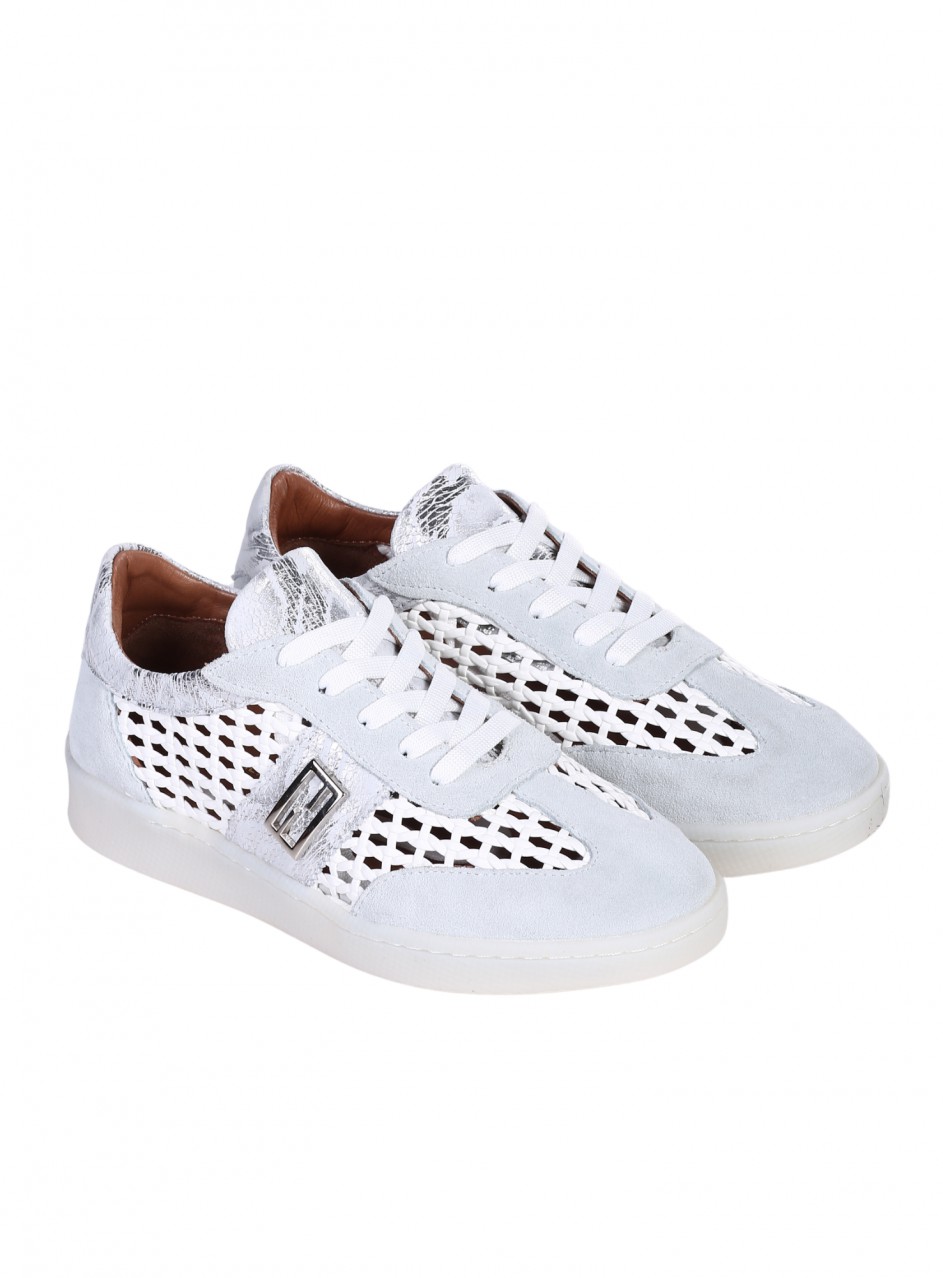 Ежедневни дамски обувки от естествена кожа 3AT-26249 white