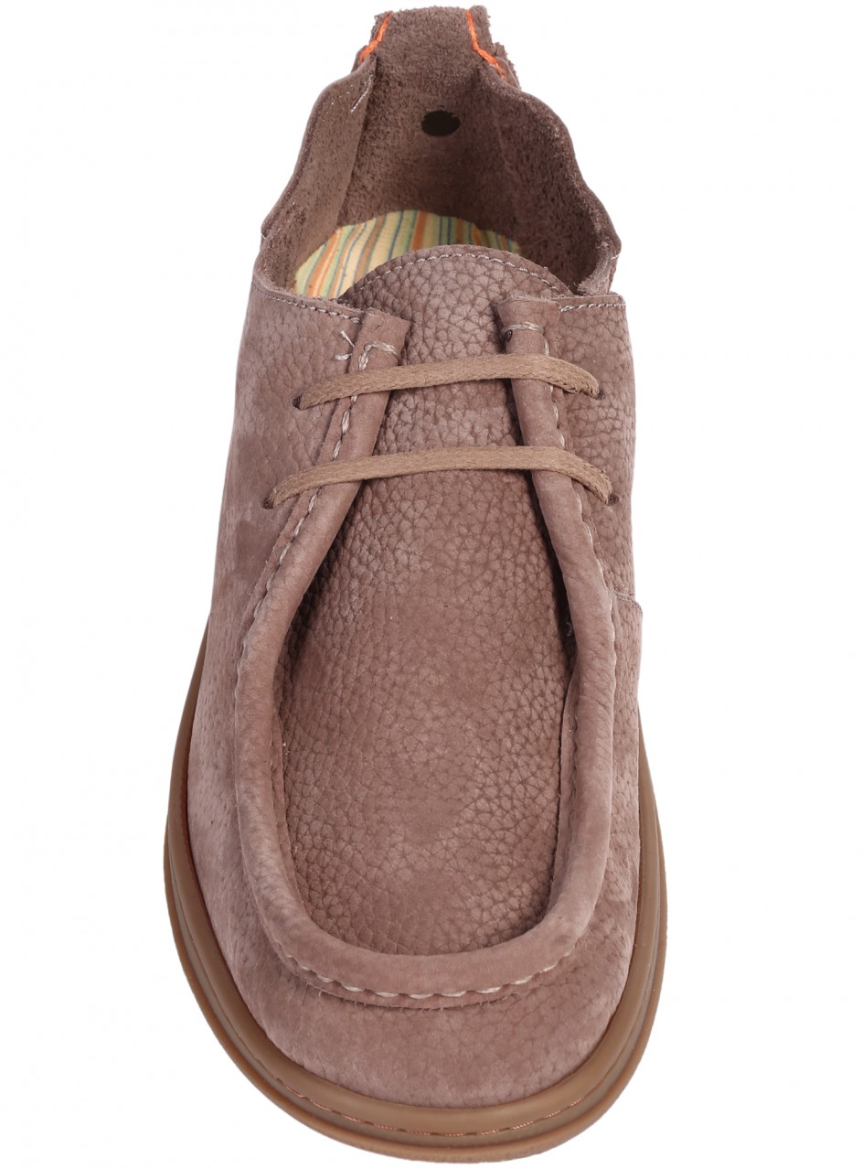 Мъжки обувки от естествен набук в бежово 7AT-26308 vizon