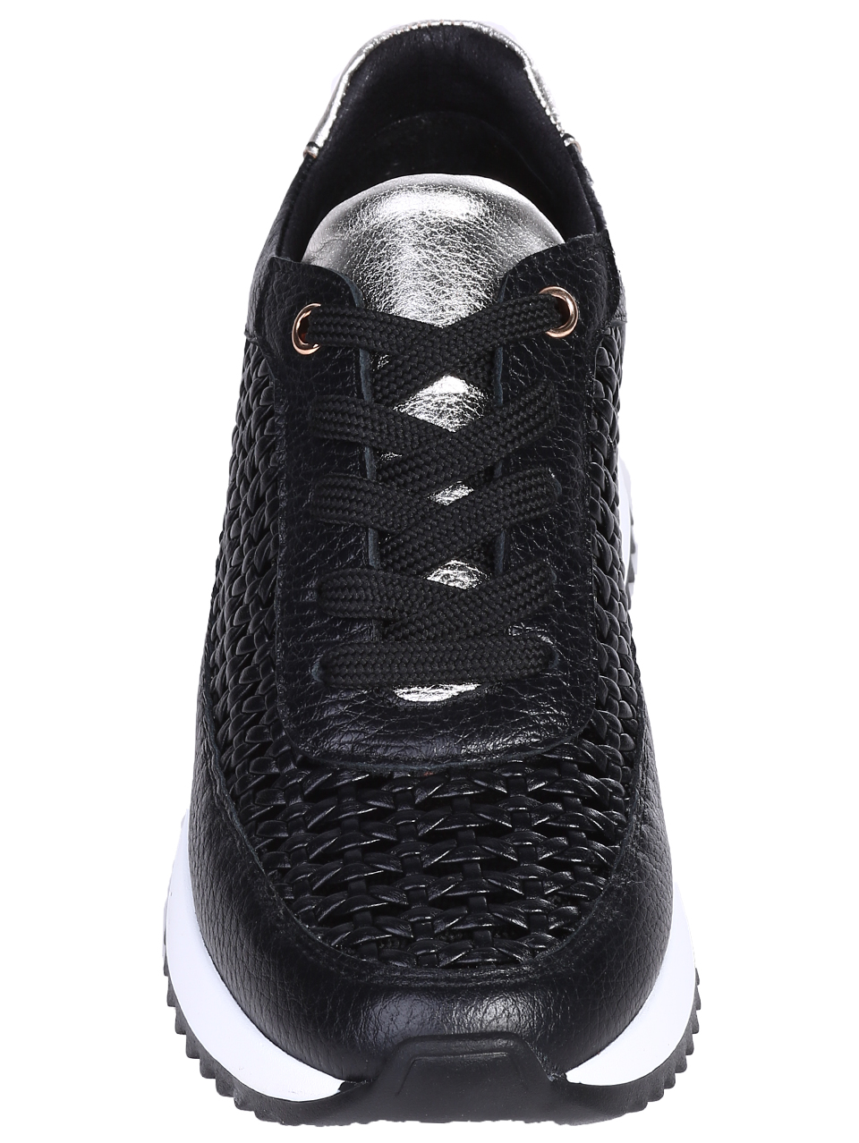 Ежедневни дамски обувки, от естествена кожа в черно 3AT-26246 black 